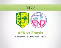 Pronóstico AEK Enosis (31 enero 2026)