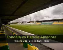 Pronóstico Tondela Estrela Amadora (21 septiembre 2025)