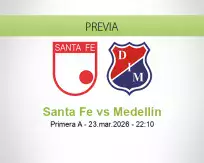 Santa Fe vs Medellín