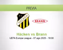 Pronóstico Häcken Brann (07 agosto 2025)