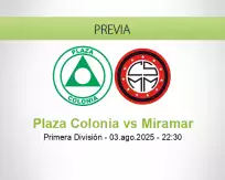 Pronóstico Plaza Colonia Miramar (03 agosto 2025)