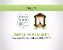 Pronóstico Santos Ayacucho (04 abril 2026)