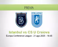 Pronóstico Istanbul CS U Craiova (21 agosto 2025)