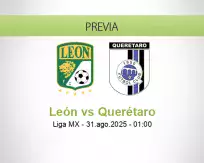 Pronóstico León Querétaro (30 agosto 2025)