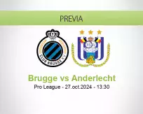 Pronóstico Brugge Anderlecht (27 octubre 2024)