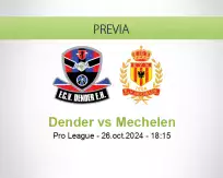 Pronóstico Dender Mechelen (26 octubre 2024)