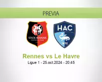 Pronóstico Rennes Le Havre (25 octubre 2024)