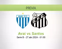 Avaí vs Santos