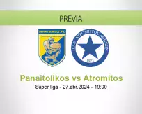 Pronóstico Panaitolikos Atromitos (27 abril 2024)