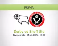 Pronóstico Derby Sheff Utd (01 febrero 2025)