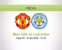 Pronóstico Man Utd Leicester (07 febrero 2025)