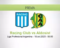 Racing Club vs Aldosivi
