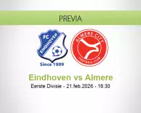 Pronóstico Eindhoven Almere (21 febrero 2026)