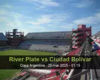 River Plate vs Ciudad Bolívar
