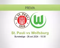 Pronóstico St. Pauli Wolfsburg (26 octubre 2024)