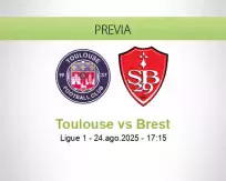 Pronóstico Toulouse Brest (24 agosto 2025)
