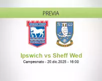 Pronóstico Ipswich Sheff Wed (20 diciembre 2025)
