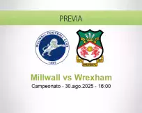 Pronóstico Millwall Wrexham (30 agosto 2025)