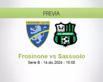 Pronóstico Frosinone Sassuolo (14 diciembre 2024)