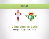 Pronóstico Celta Vigo Betis (27 agosto 2025)