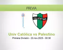 Univ Católica vs Palestino
