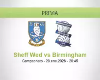 Pronóstico Sheff Wed Birmingham (20 enero 2026)