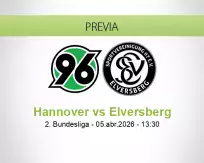 Pronóstico Hannover Elversberg (05 abril 2026)