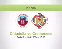 Pronóstico Cittadella Cremonese (15 diciembre 2024)