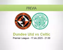 Pronóstico Dundee Utd Celtic (17 diciembre 2025)