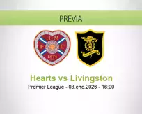 Pronóstico Hearts Livingston (03 enero 2026)