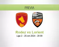 Pronóstico Rodez Lorient (25 octubre 2024)