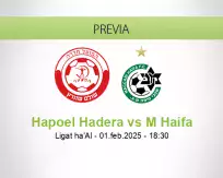 Pronóstico Hapoel Hadera M Haifa (01 febrero 2025)