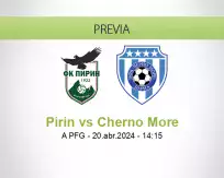 Pronóstico Pirin Cherno More (20 abril 2024)