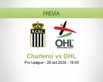 Pronóstico Charleroi OHL (26 octubre 2024)