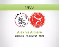 Pronóstico Ajax Almere (15 diciembre 2024)