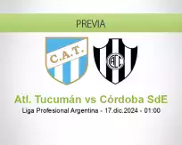 Pronóstico Atl. Tucumán Córdoba SdE (16 diciembre 2024)