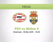 Pronóstico PSV Willem II (08 febrero 2025)