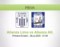 Pronóstico Alianza Lima Alianza Atl. (27 julio 2025)