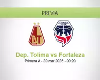 Dep. Tolima vs Fortaleza