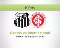 Santos vs Internacional