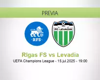 Pronóstico Rīgas FS Levadia (15 julio 2025)