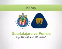 Pronóstico Guadalajara Pumas (05 abril 2026)