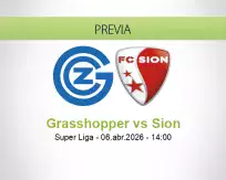 Pronóstico Grasshopper Sion (06 abril 2026)