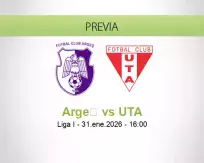 Pronóstico Argeș UTA (31 enero 2026)