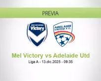 Pronóstico Mel Victory Adelaide Utd (13 diciembre 2025)
