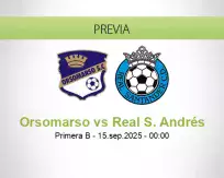 Pronóstico Orsomarso Real S. Andrés (14 septiembre 2025)