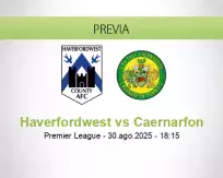 Pronóstico Haverfordwest Caernarfon (30 agosto 2025)