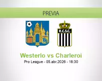 Pronóstico Westerlo Charleroi (05 abril 2026)