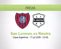 San Lorenzo vs Riestra