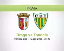 Pronóstico Braga Tondela (10 agosto 2025)